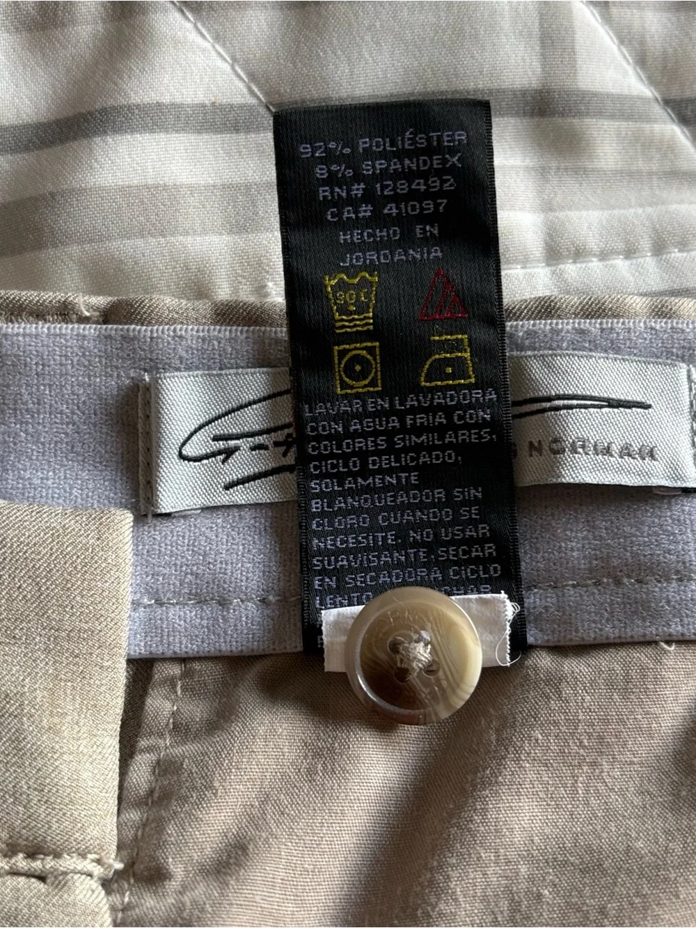 Greg Norman Men Tan Shorts, W40